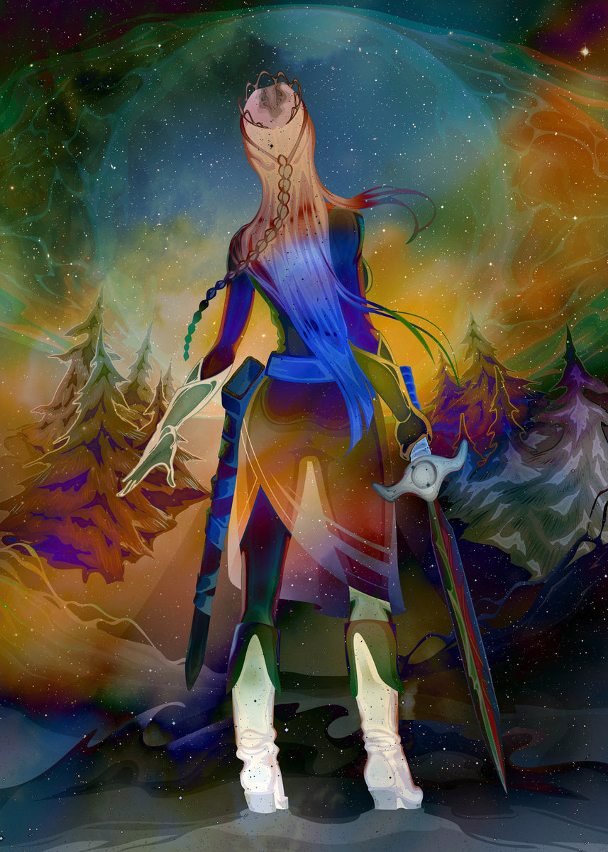 Warrior Princess With Sword