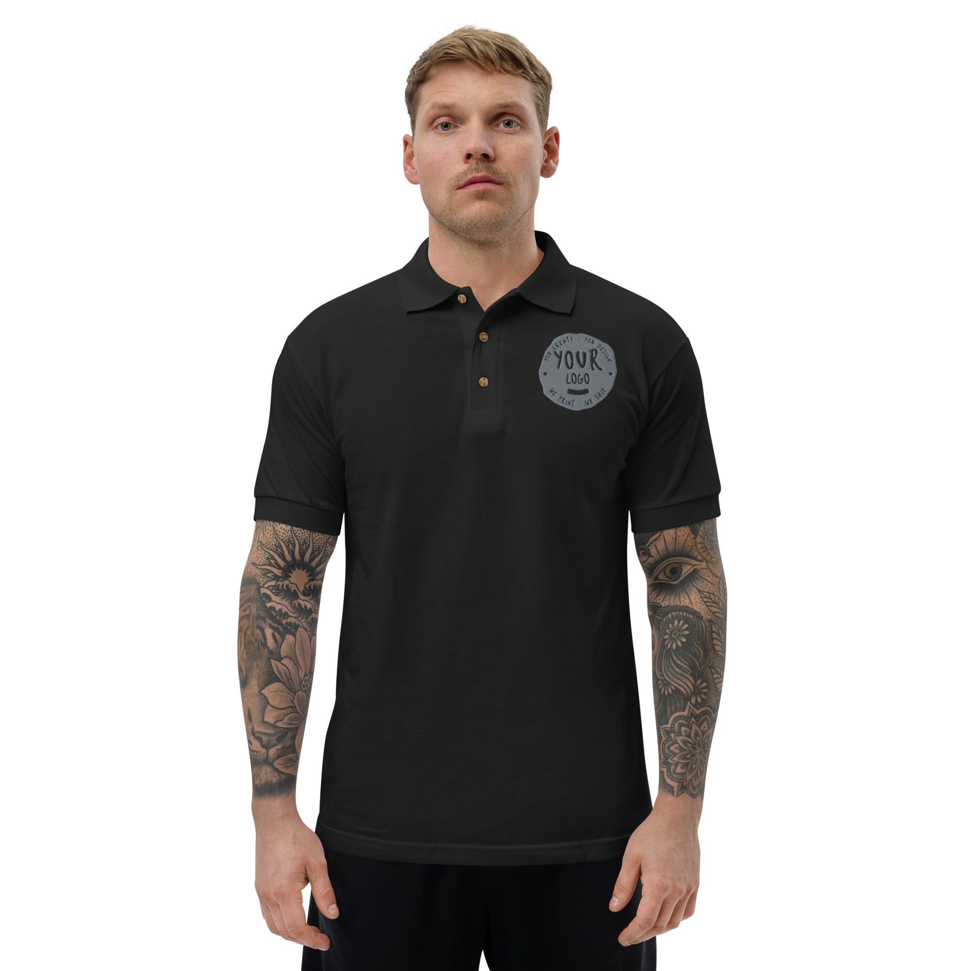 Men's Embroidered Polo Shirt