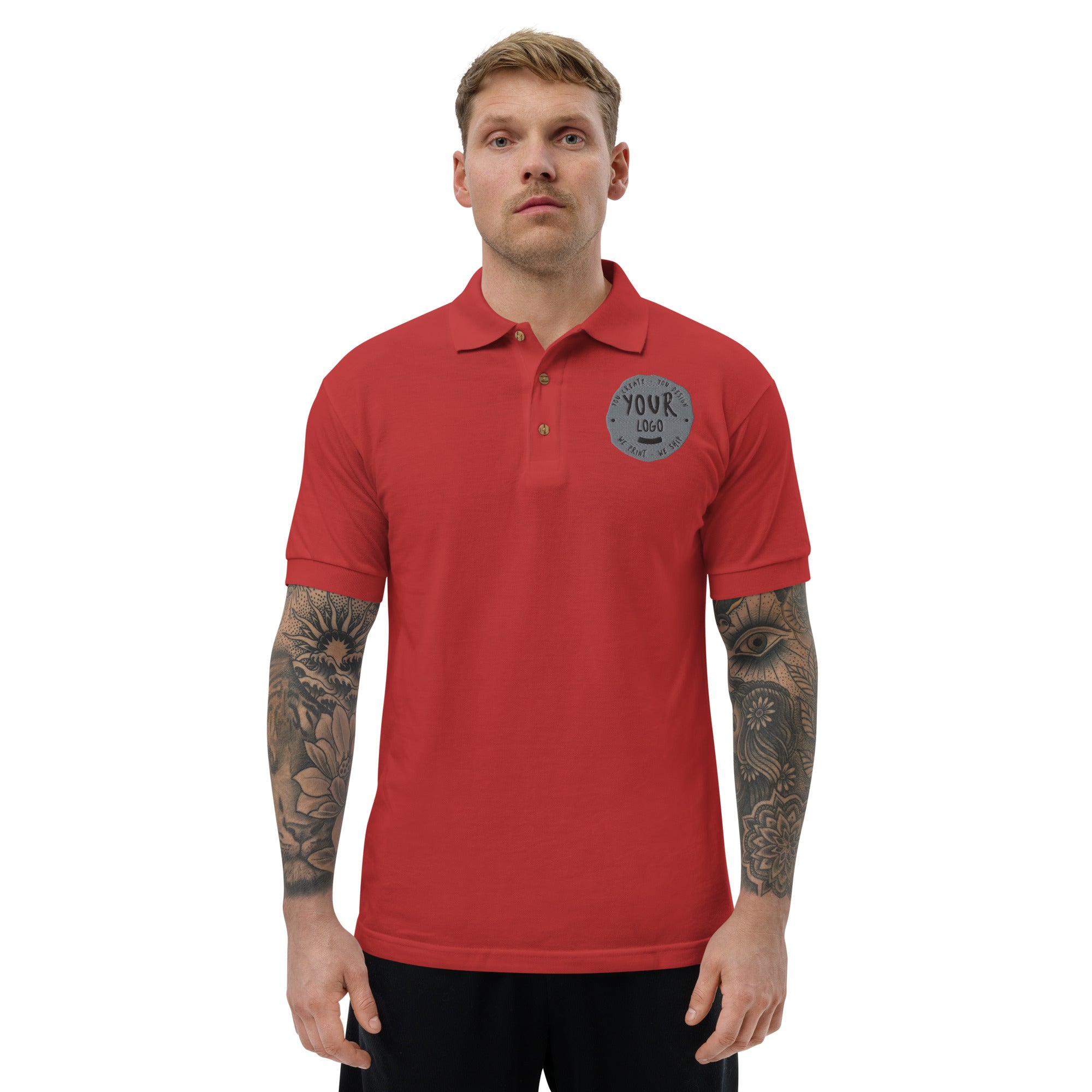Men's Embroidered Polo Shirt