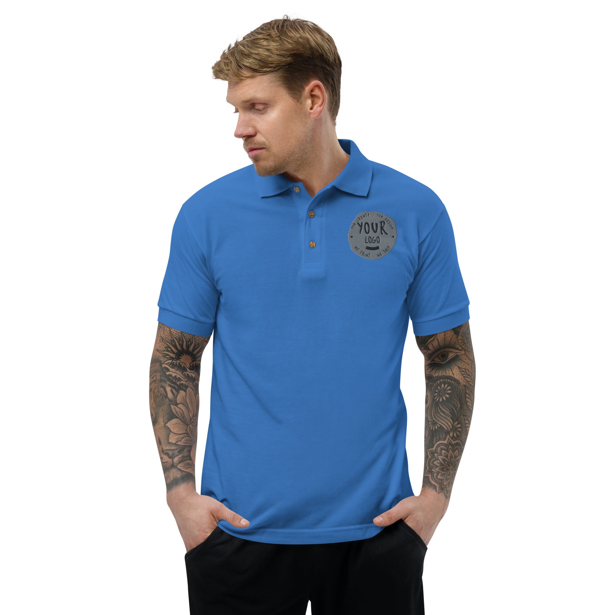 Men's Embroidered Polo Shirt