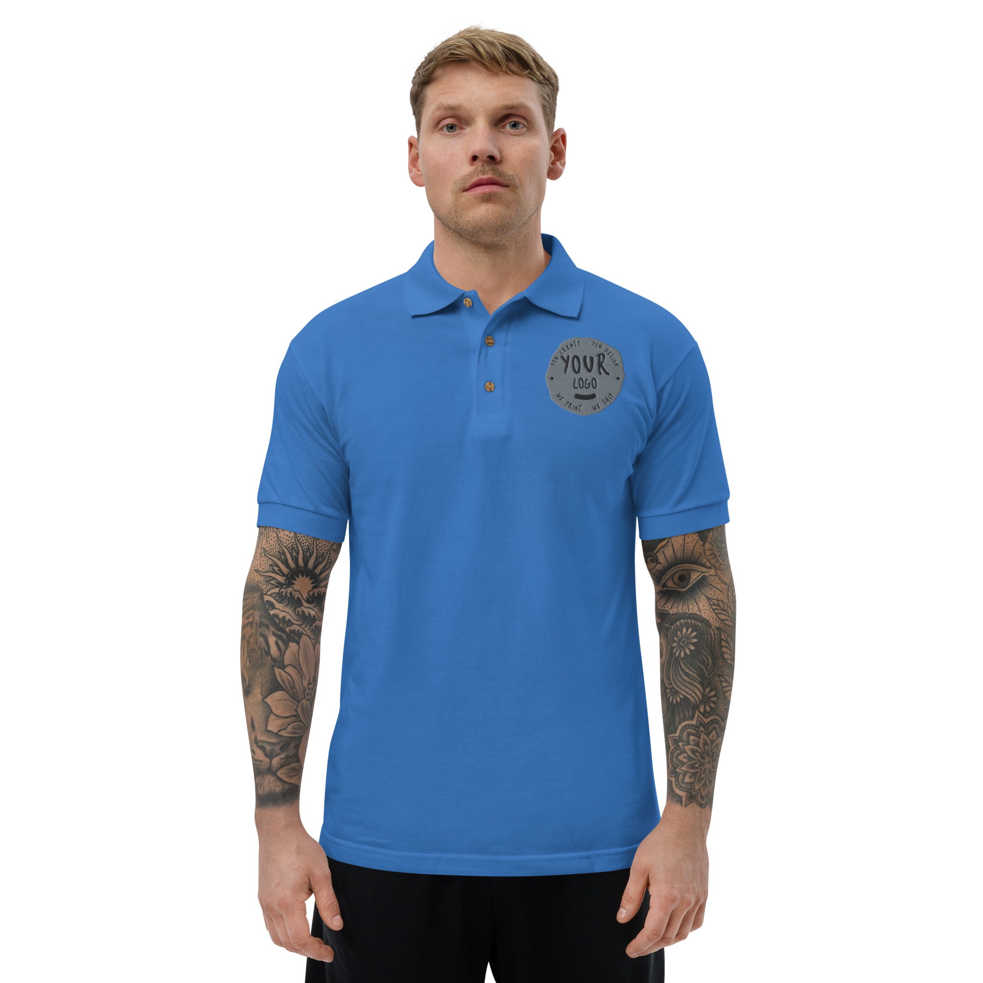 Men's Embroidered Polo Shirt