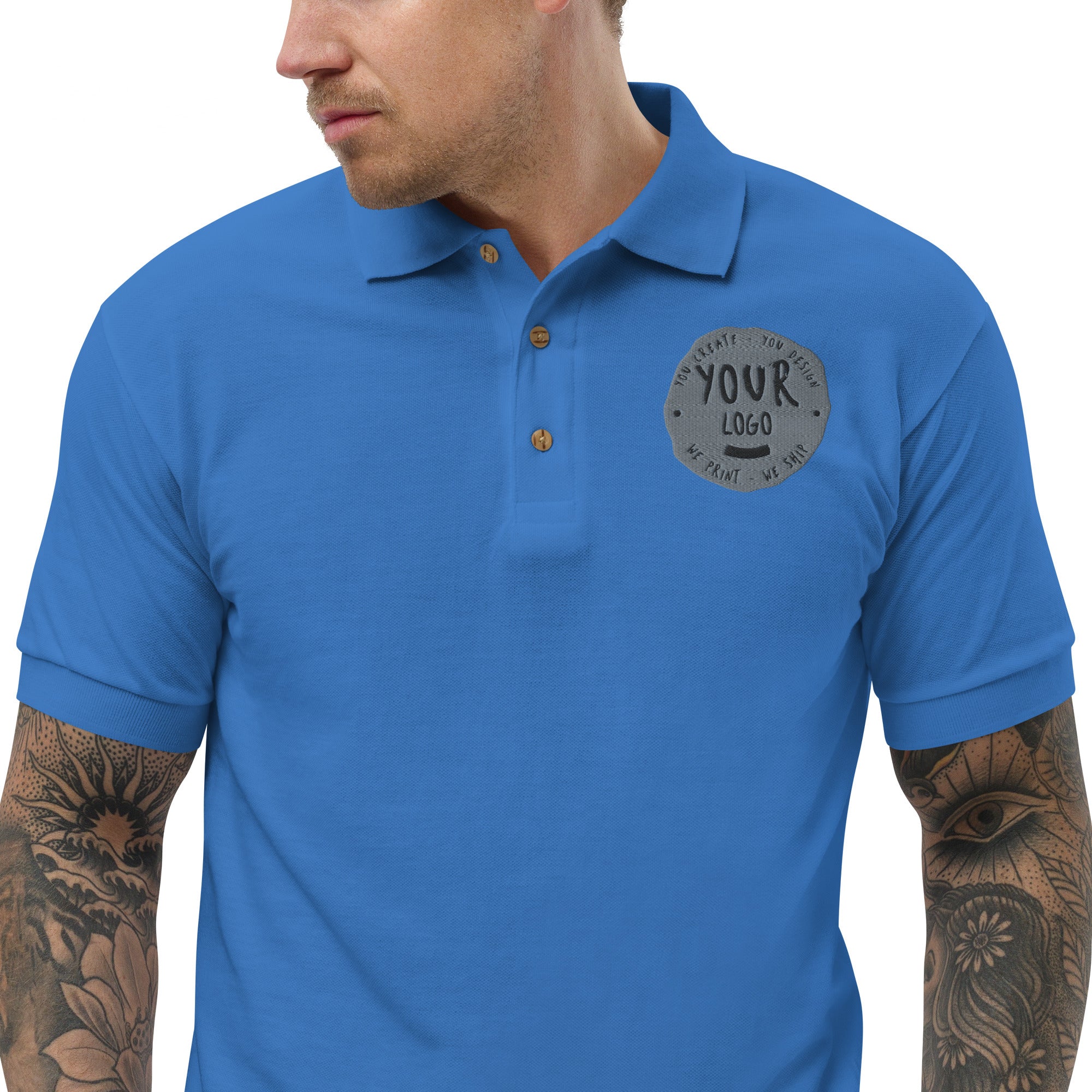 Men's Embroidered Polo Shirt