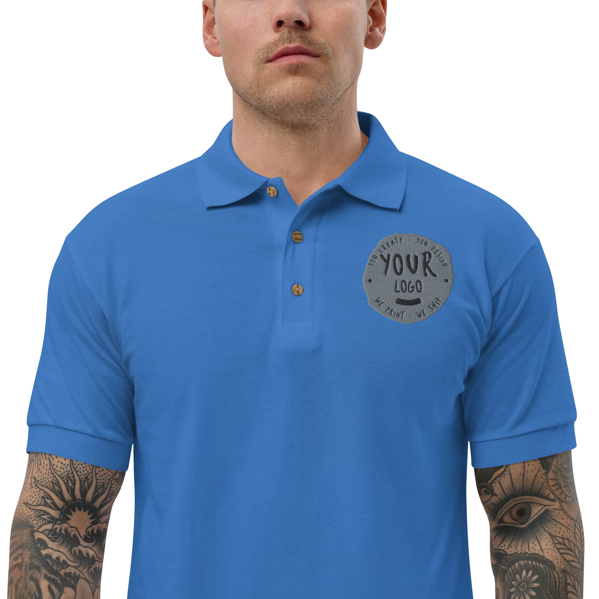 Men's Embroidered Polo Shirt