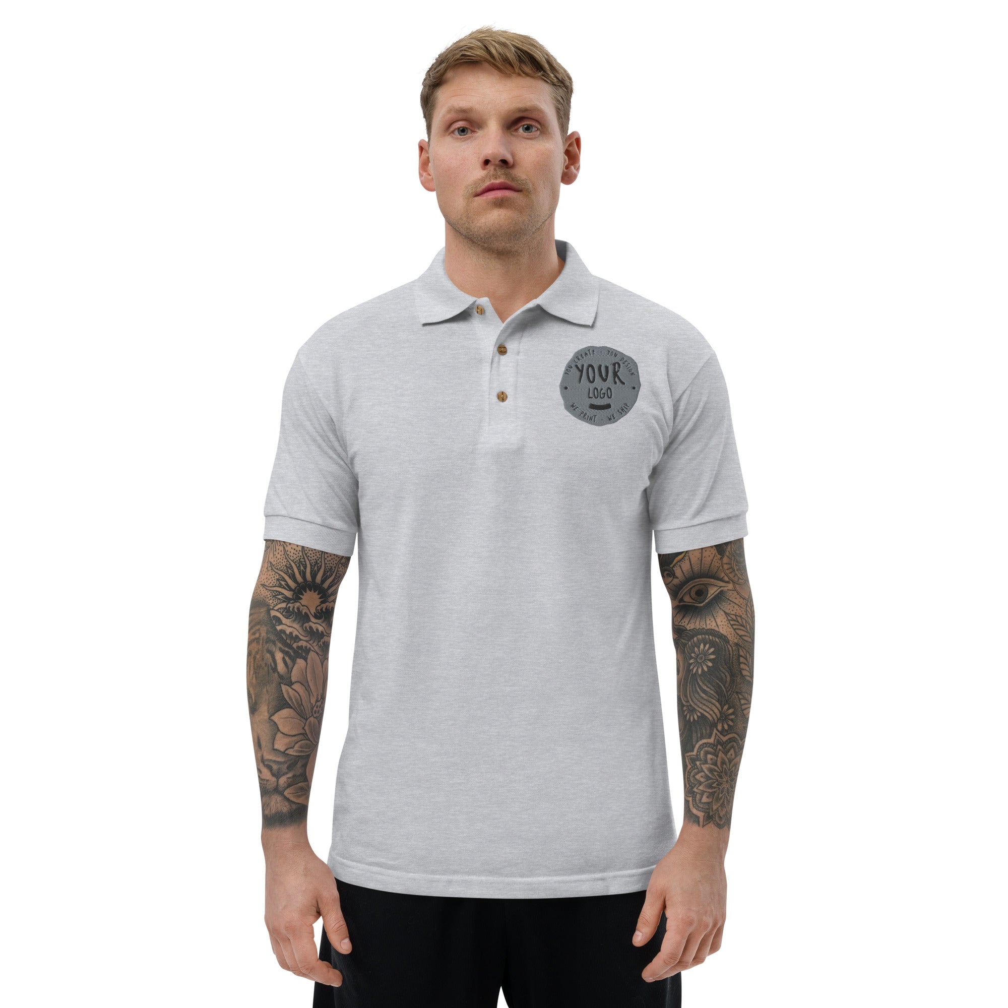 Men's Embroidered Polo Shirt