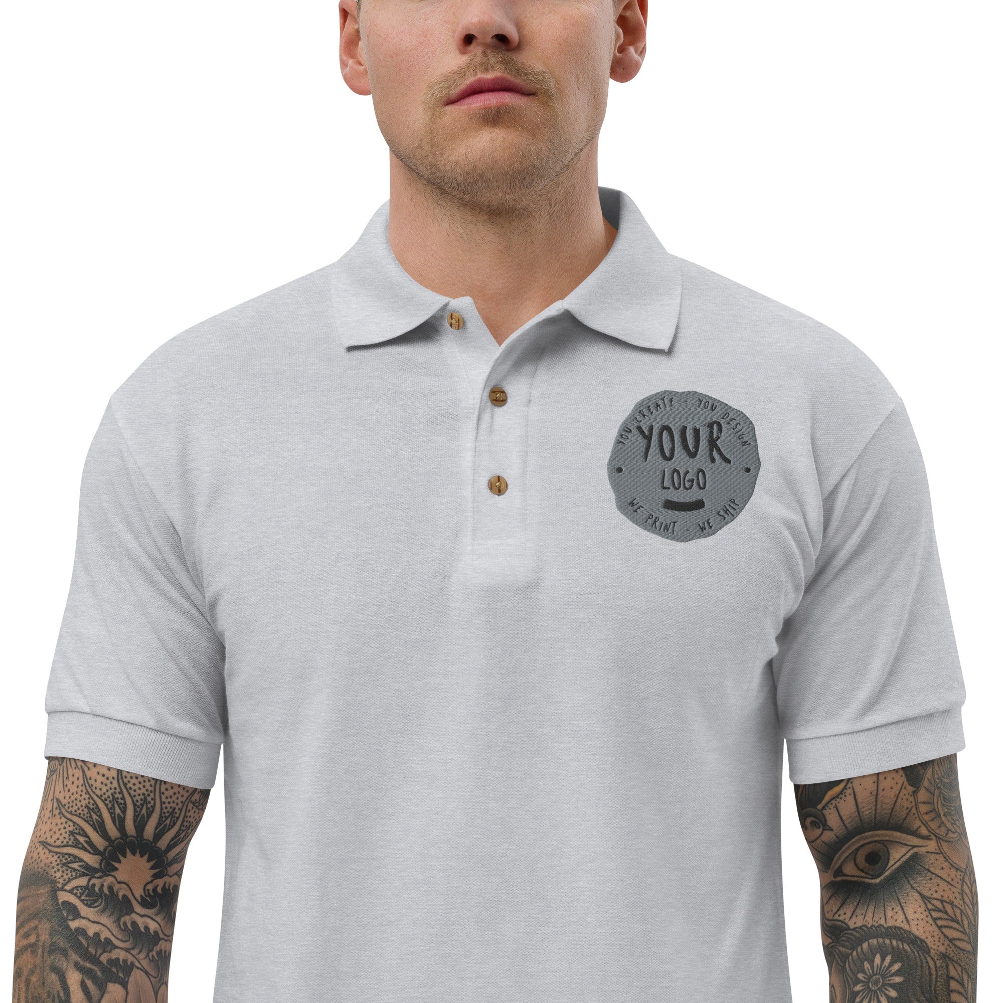 Men's Embroidered Polo Shirt