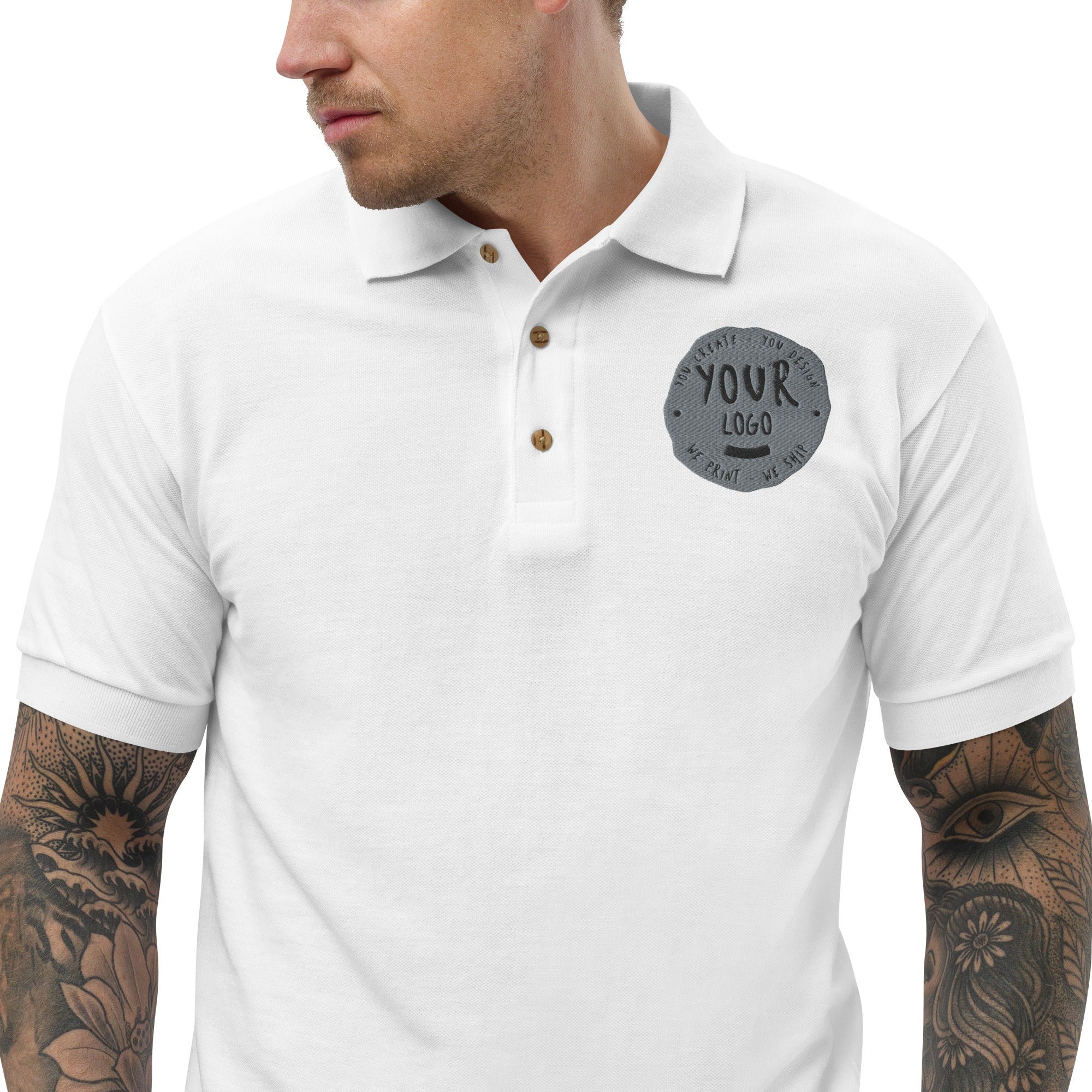 Men's Embroidered Polo Shirt