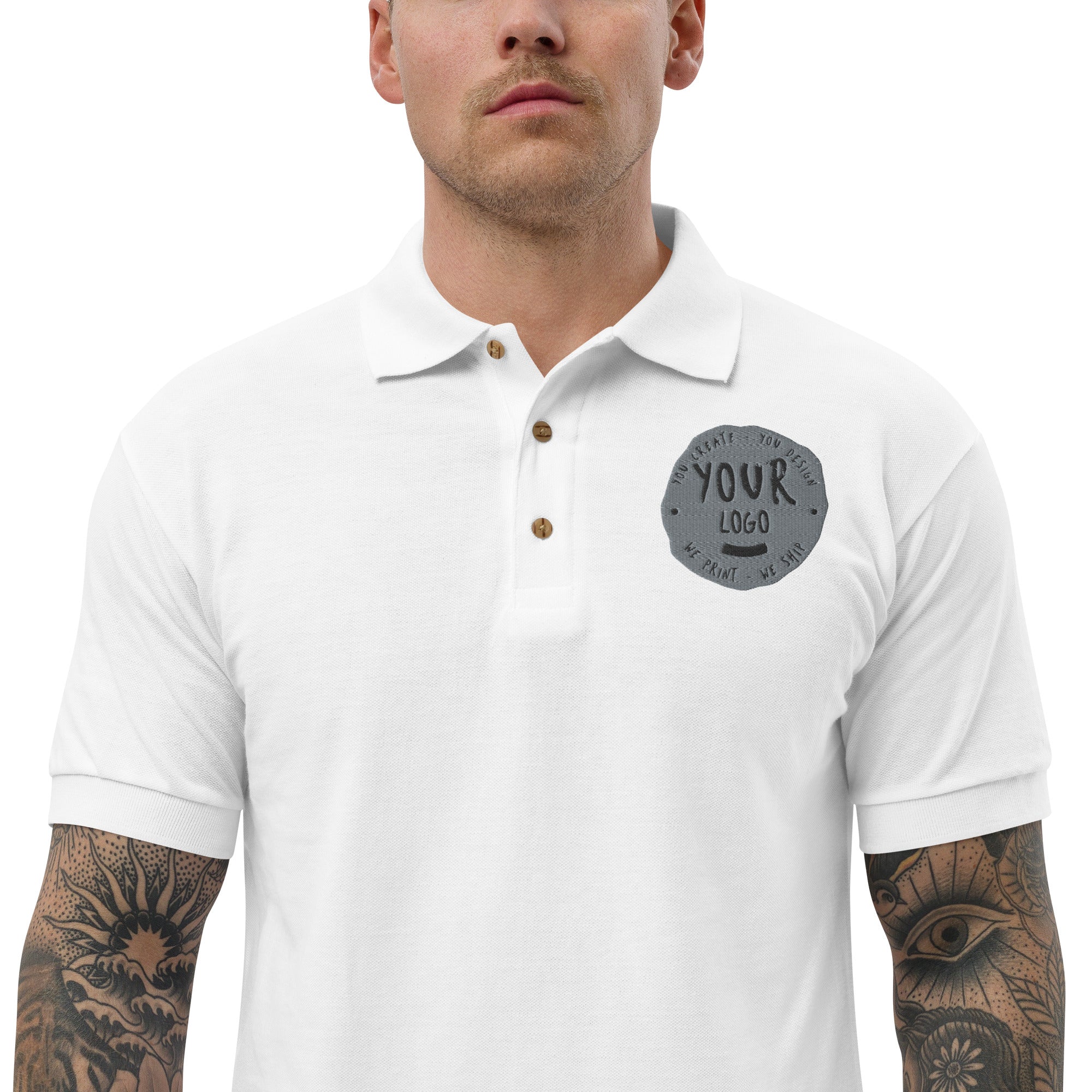 Men's Embroidered Polo Shirt