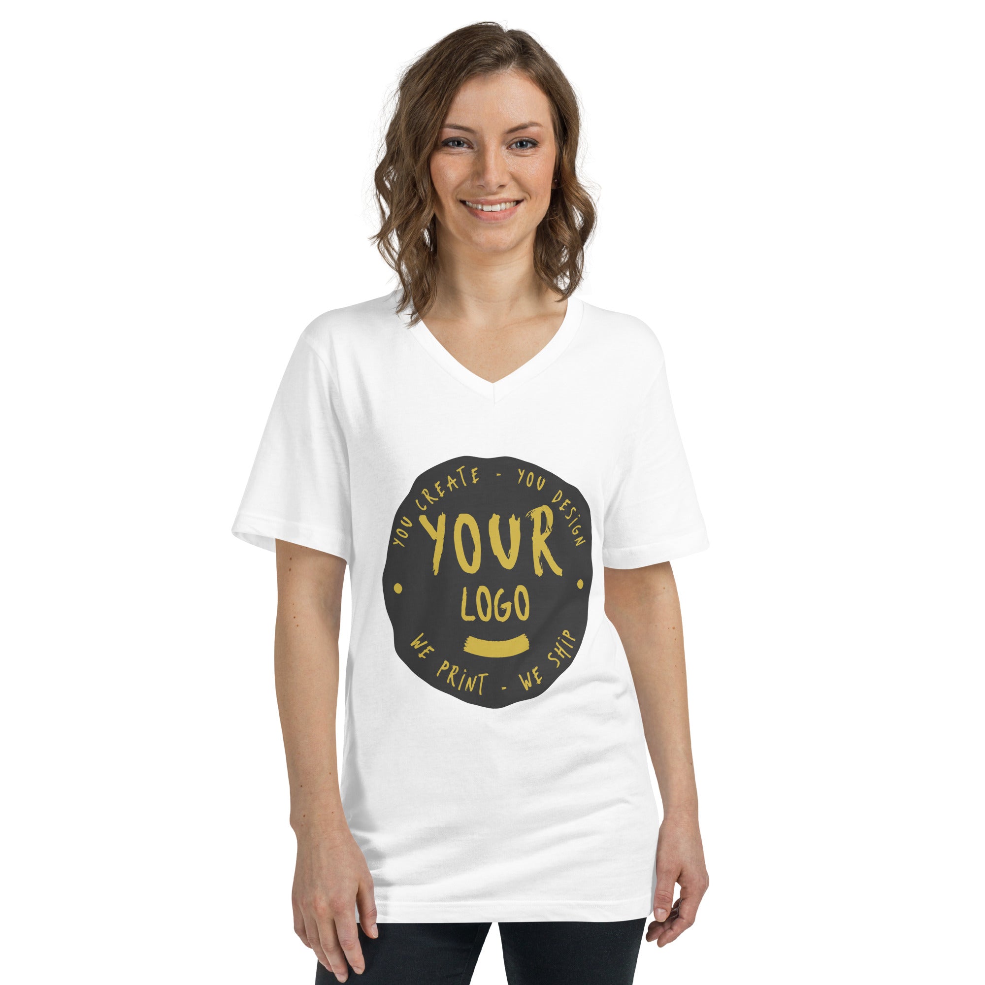 Women's Short Sleeve V-Neck T-Shirt