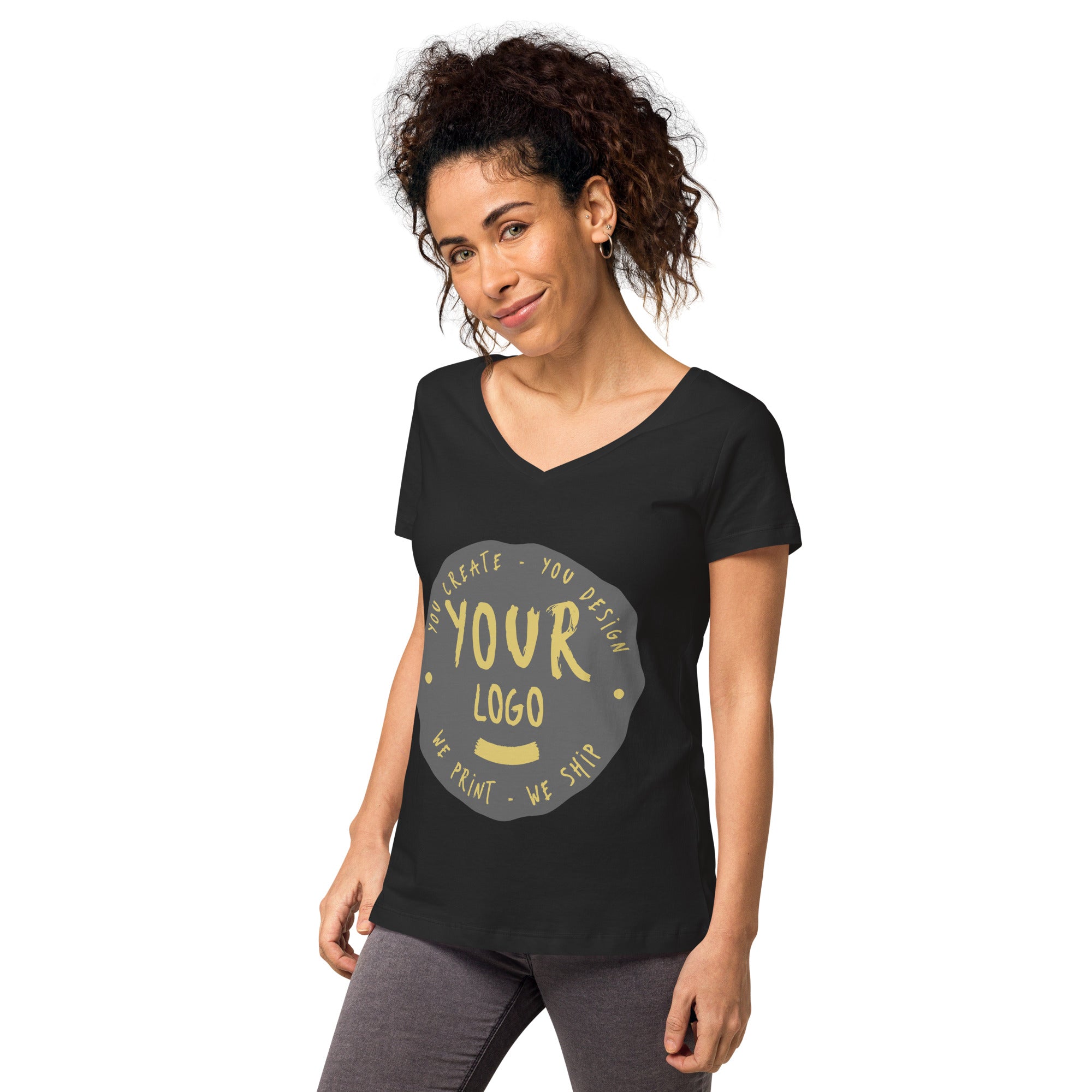Women’s Fitted V-Neck T-Shirt