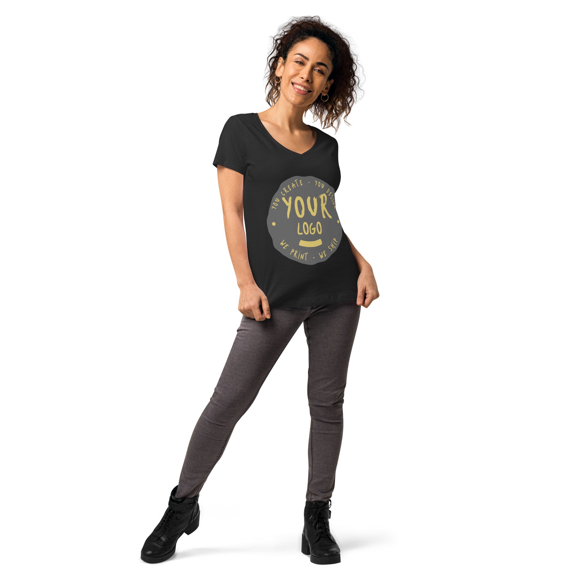 Women’s Fitted V-Neck T-Shirt