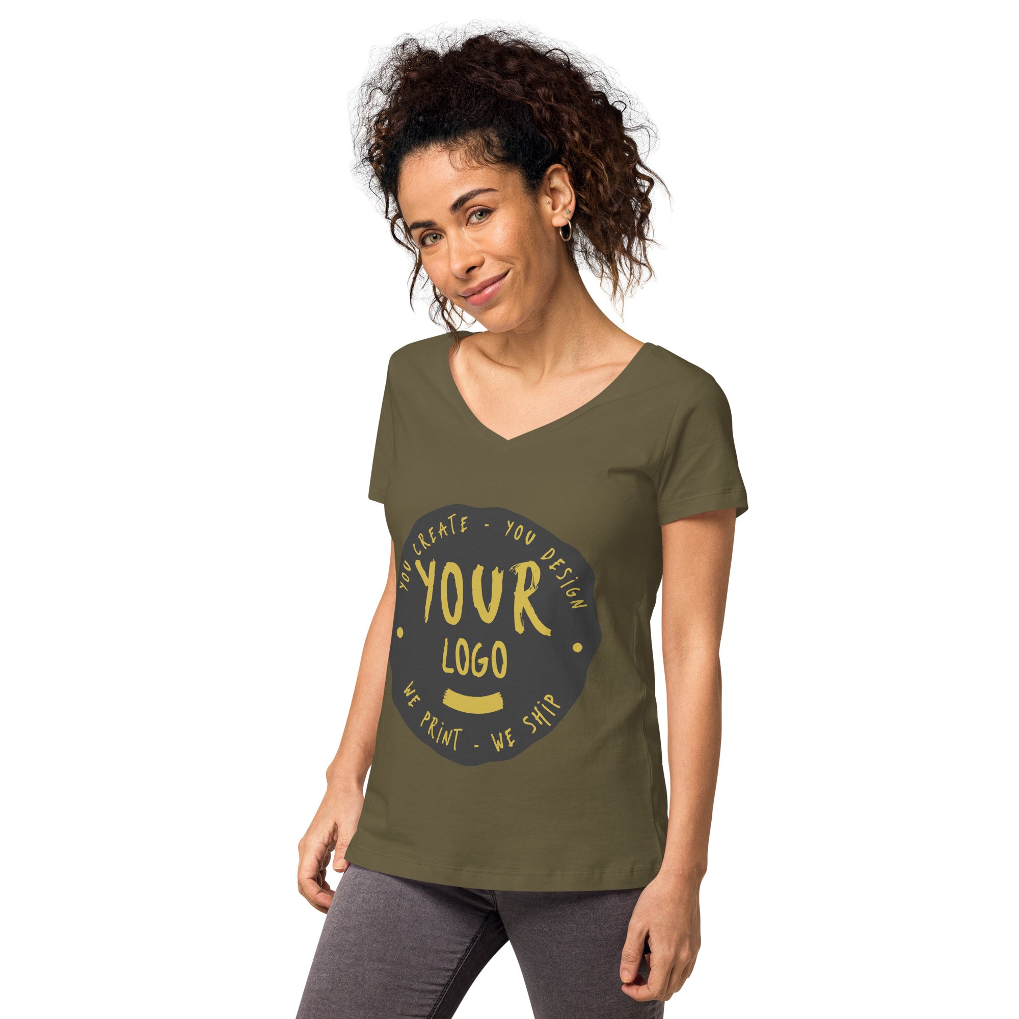 Women’s Fitted V-Neck T-Shirt