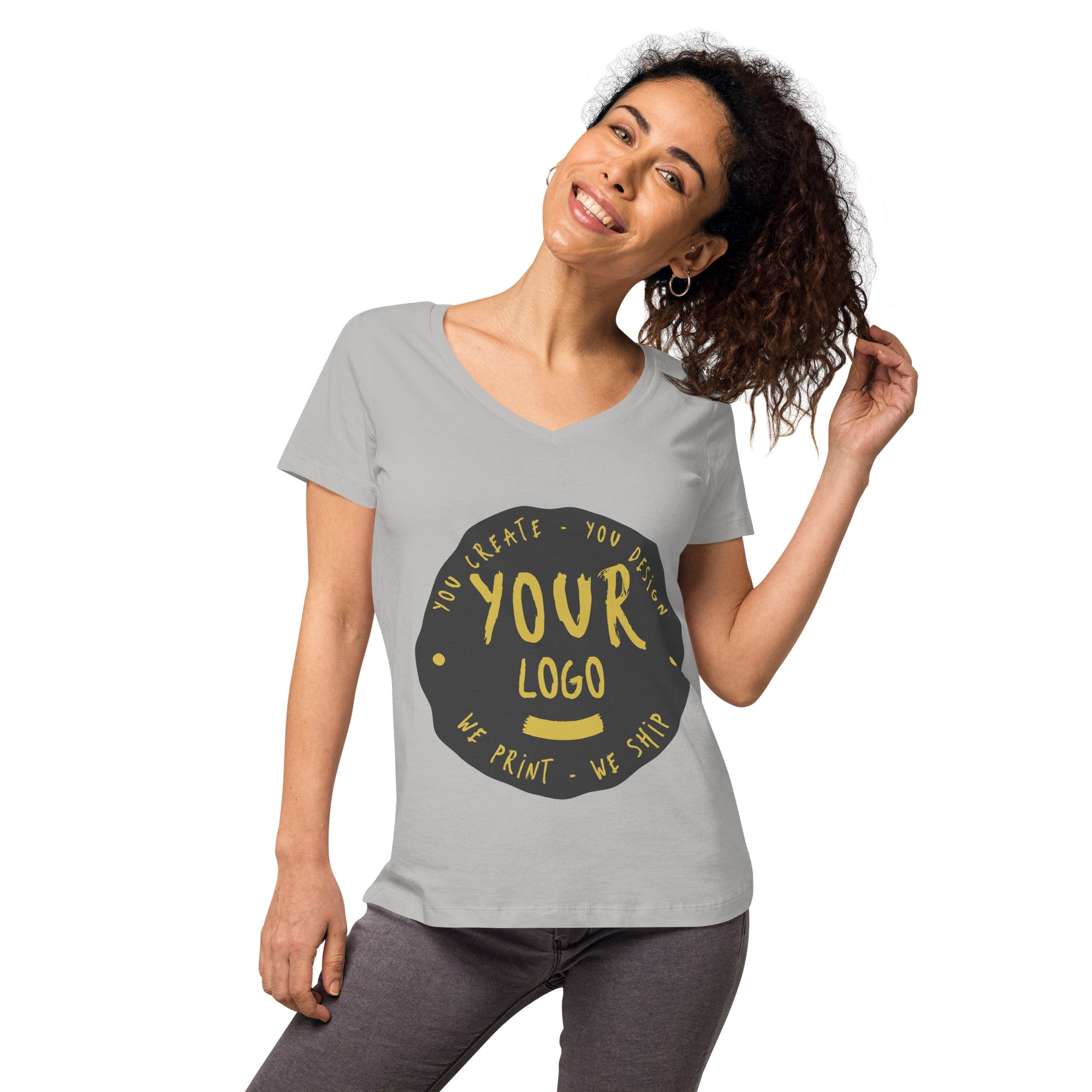 Women’s Fitted V-Neck T-Shirt