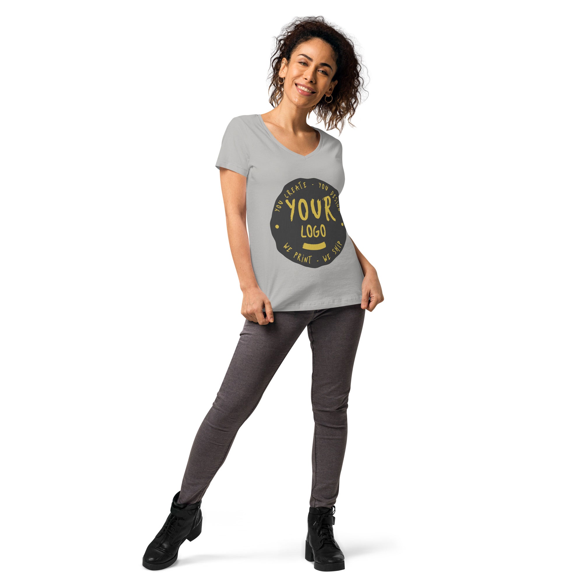 Women’s Fitted V-Neck T-Shirt