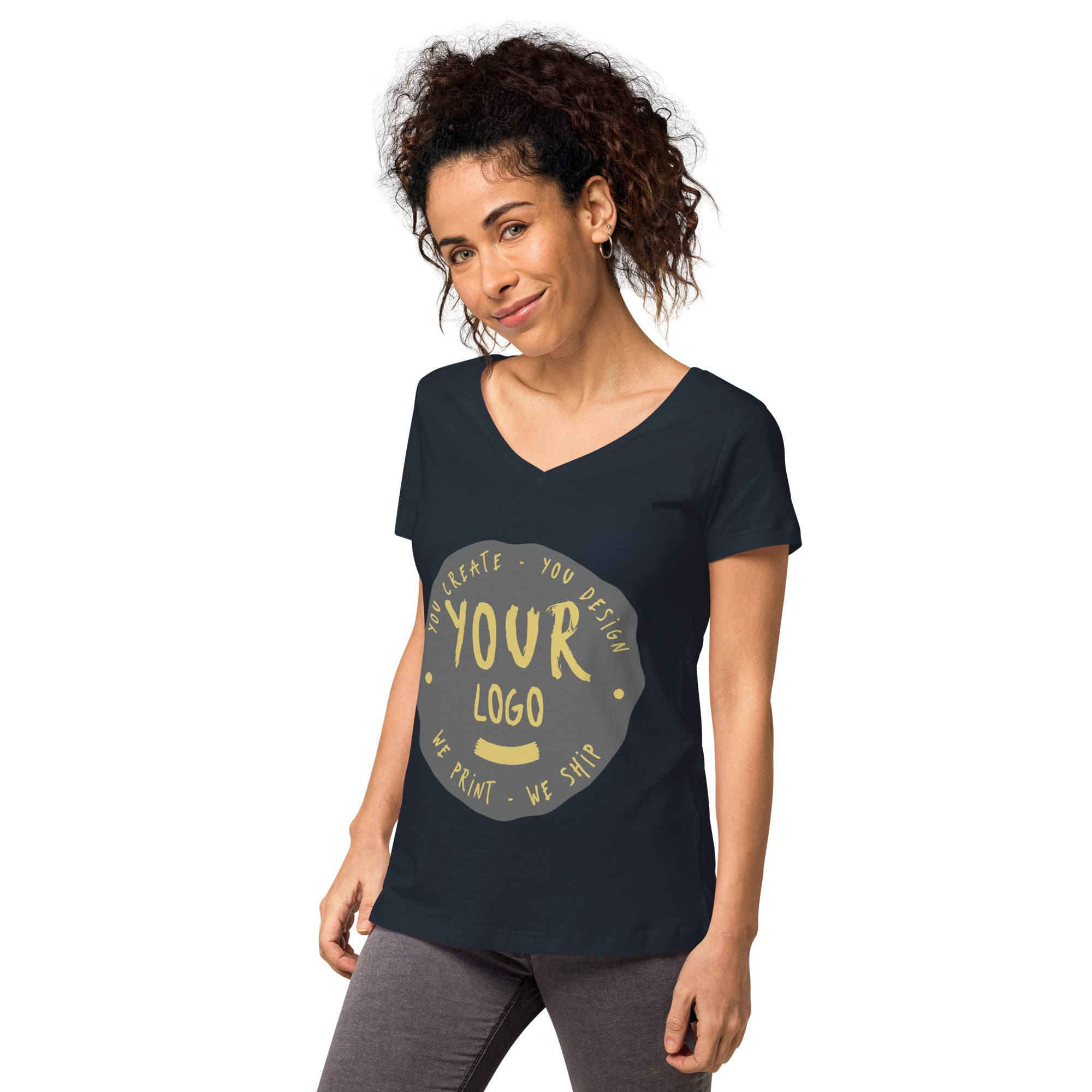 Women’s Fitted V-Neck T-Shirt