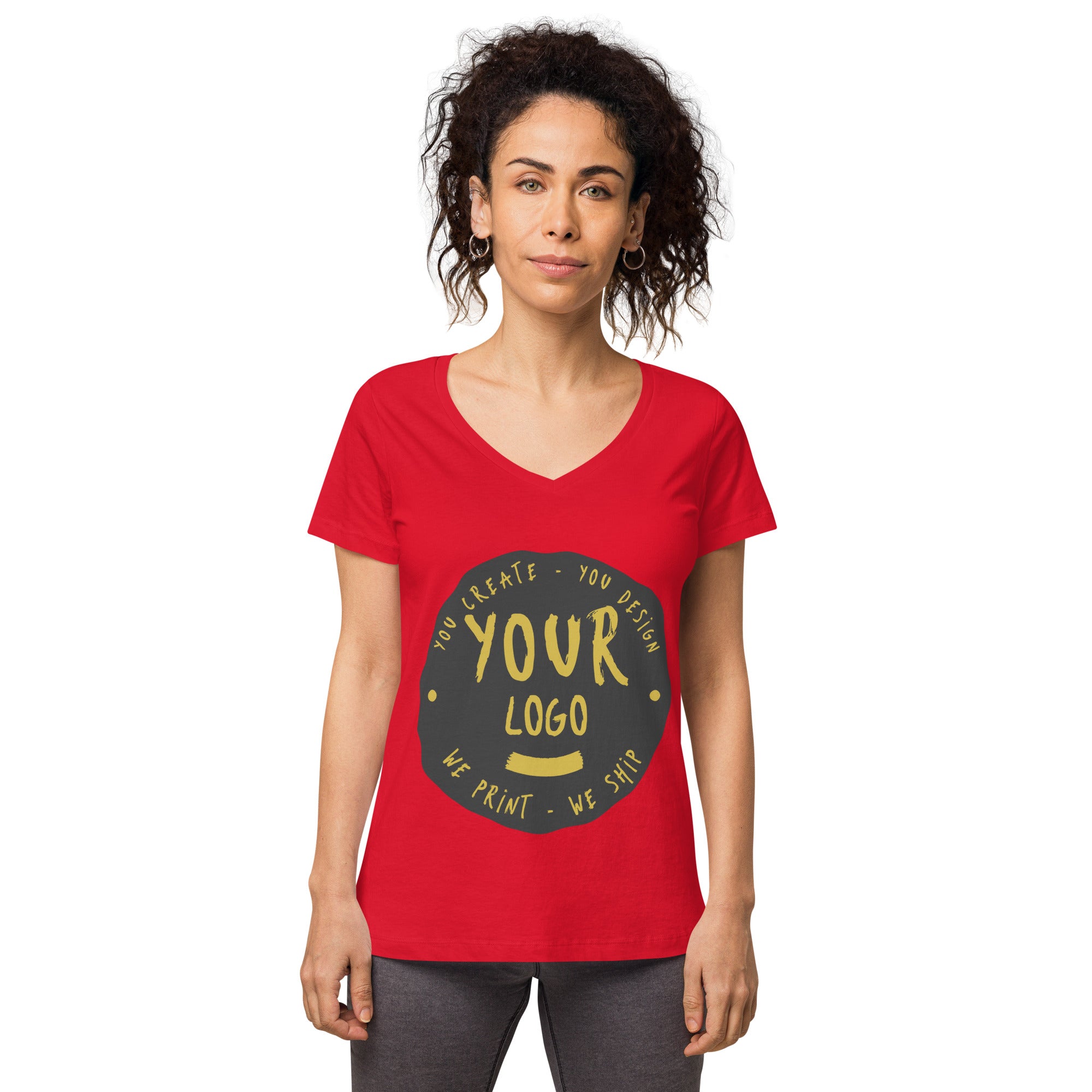 Women’s Fitted V-Neck T-Shirt