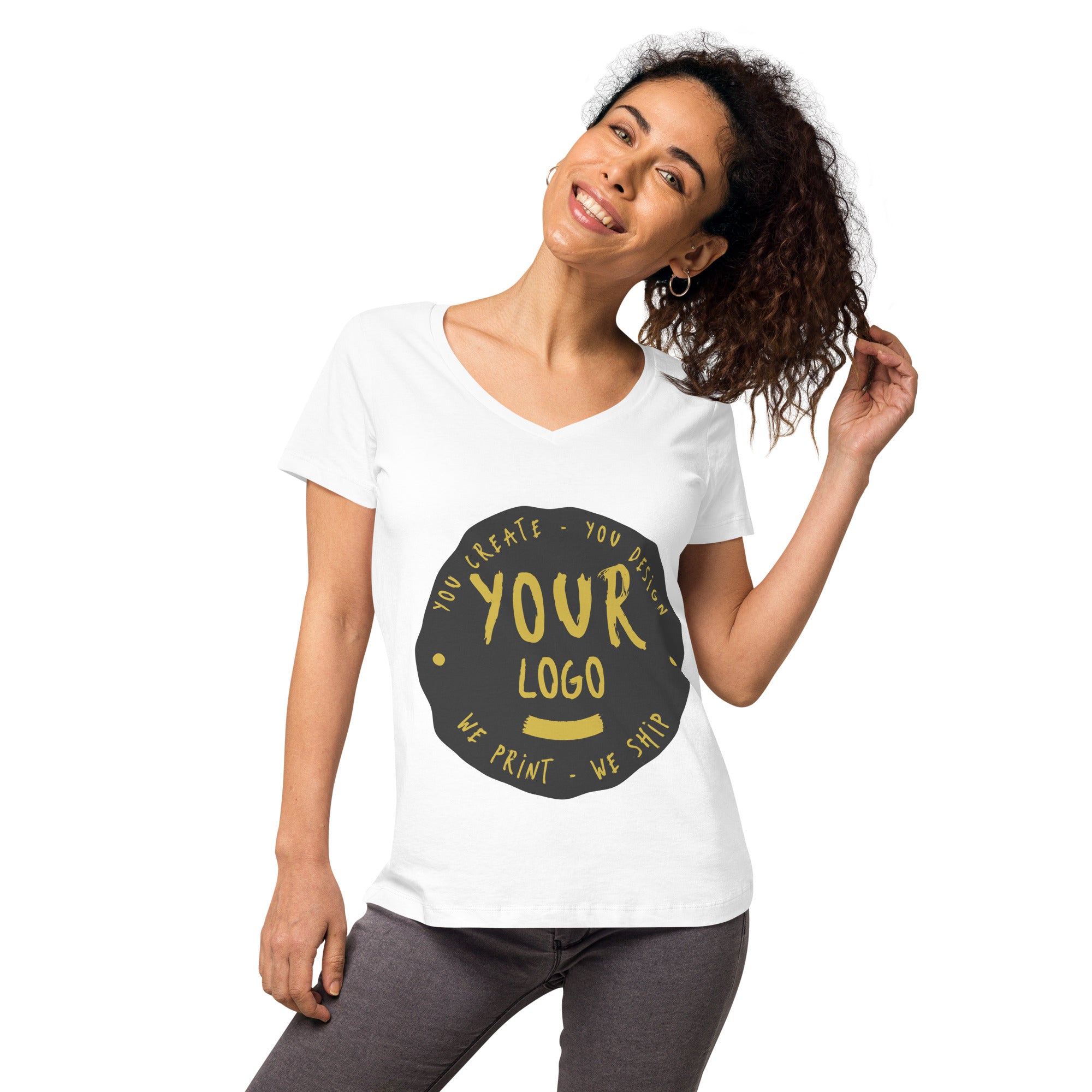 Women’s Fitted V-Neck T-Shirt