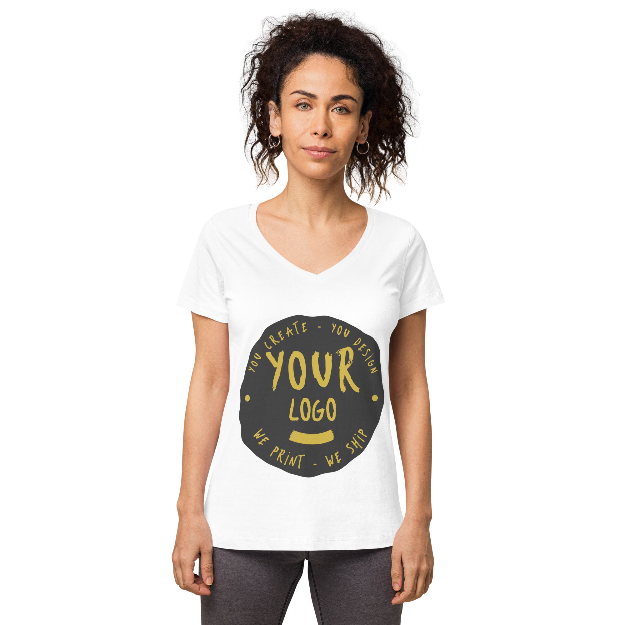 Women’s Fitted V-Neck T-Shirt