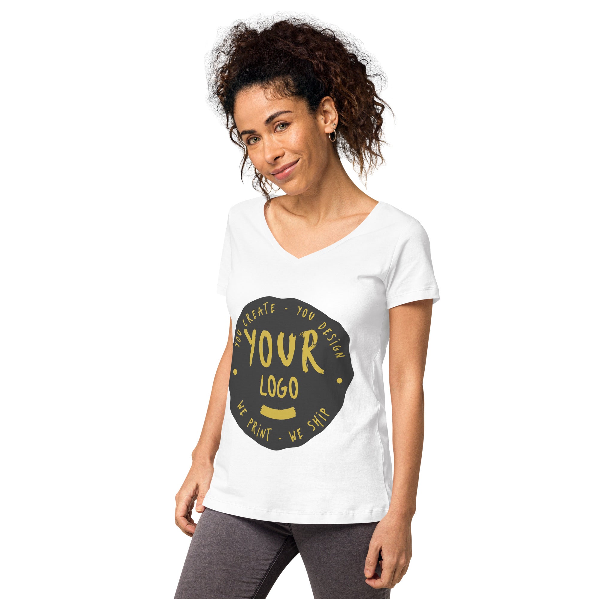 Women’s Fitted V-Neck T-Shirt