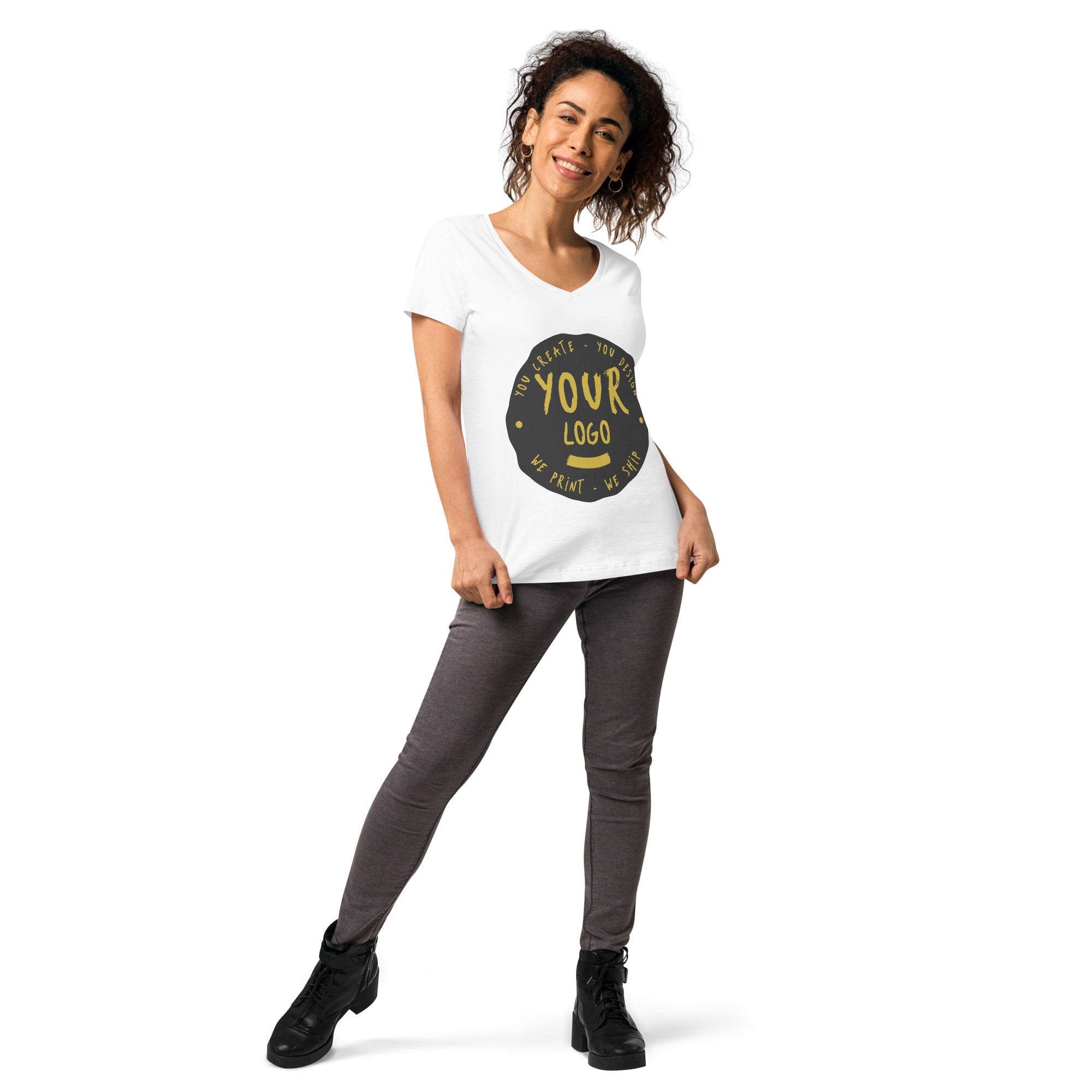 Women’s Fitted V-Neck T-Shirt