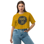 Women's Loose Drop Shoulder Crop Top